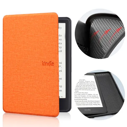 Etui Kindle 11 Touch silikonowy tył tekstura Kolor: pomarańczowy