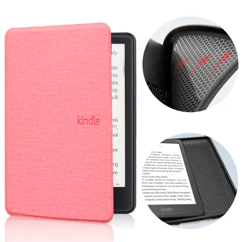Etui Kindle 11 Touch silikonowy tył tekstura Kolor: różowy