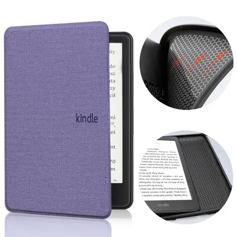 Etui Kindle 11 Touch silikonowy tył tekstura Kolor: lawendowy