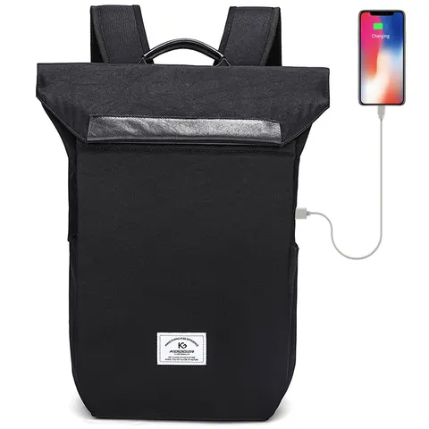 Plecak Kooger K949 na laptopa 15,6" z USB Kolor: czarny