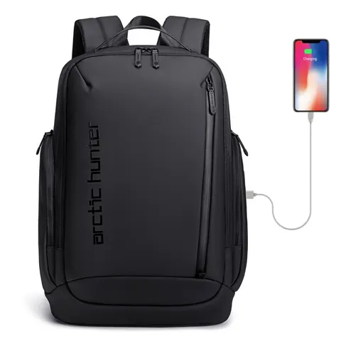 Plecak Arctic Hunter na laptopa 15,6" B00554 z USB Kolor: czarny