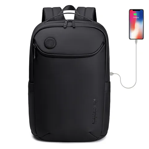 Plecak Arctic Hunter na laptopa 17 cali (17,3") B00555 z USB Kolor: czarny