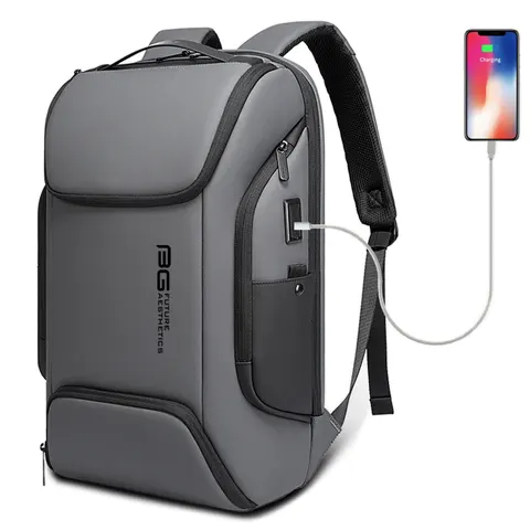 Plecak Bange na laptopa 15,6" BG-7267 z USB Kolor: szary