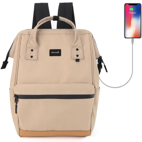 Plecak Himawari 124 na laptopa 15,6" z USB Kolor: 14. cappuccino