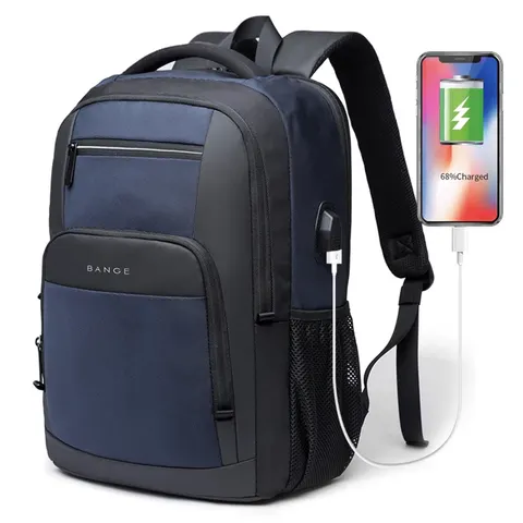 Plecak Bange na laptopa 17 cali (17,3") BG-1921 z USB Kolor: niebieski
