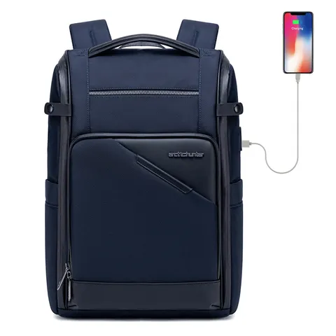 Plecak Arctic Hunter na laptopa 15,6" B00675 z USB Kolor: niebieski