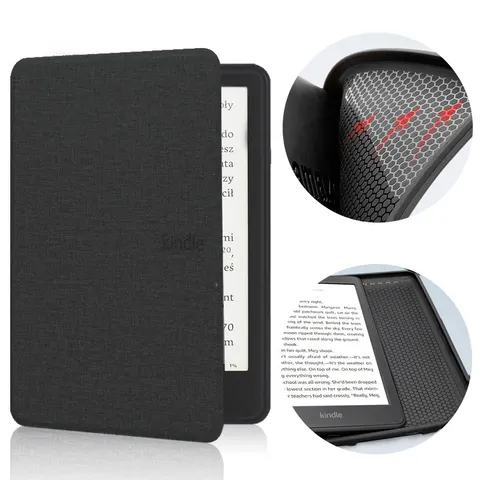 Etui Kindle Paperwhite 1/2/3 silikonowy tył tekstura Kolor: grafitowy