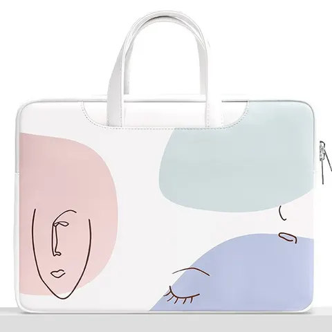 Etui/torba Taikesen na laptopa 13 cali (13,3") eco skóra Kolor: M2 ecru-niebieski