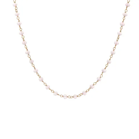 Choker z kryształkami; srebrny pozłacany