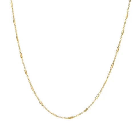 Choker z słupkami; srebrny pozłacany