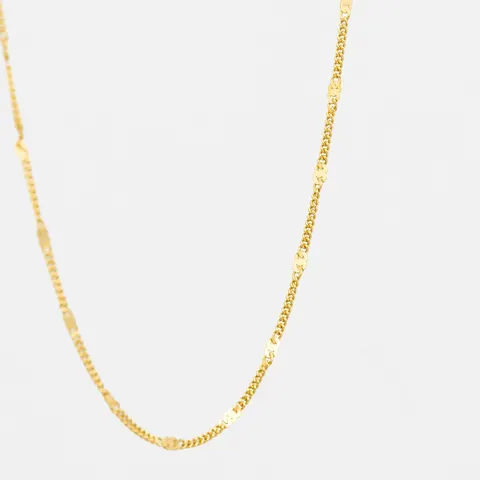 Choker pancerka; srebrny pozłacany