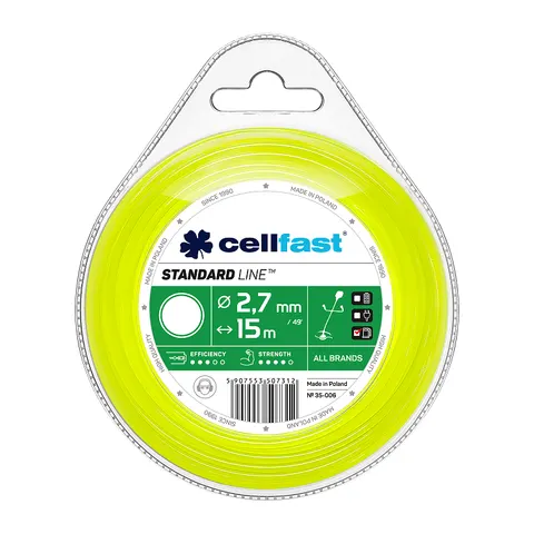 Żyłka tnąca STANDARD okrągła 2,7mmx15m Cellfast