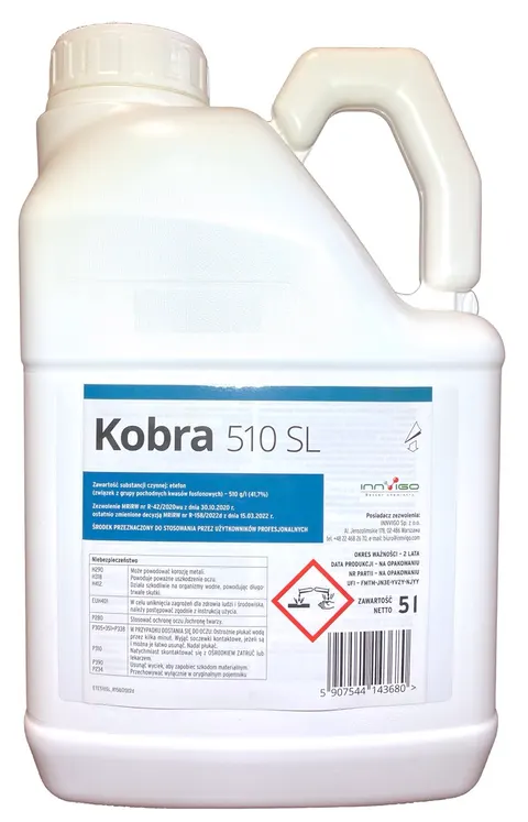 Kobra 510 SL 5l INNVIGO etefon, regulator wzrostu i rozwoju roślin