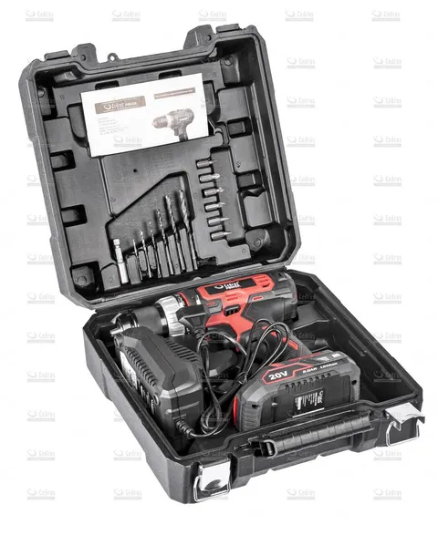 Wiertarko-wkrętarka Cedrus Power+ D40Li-SET z baterią i ładowarką w walizce