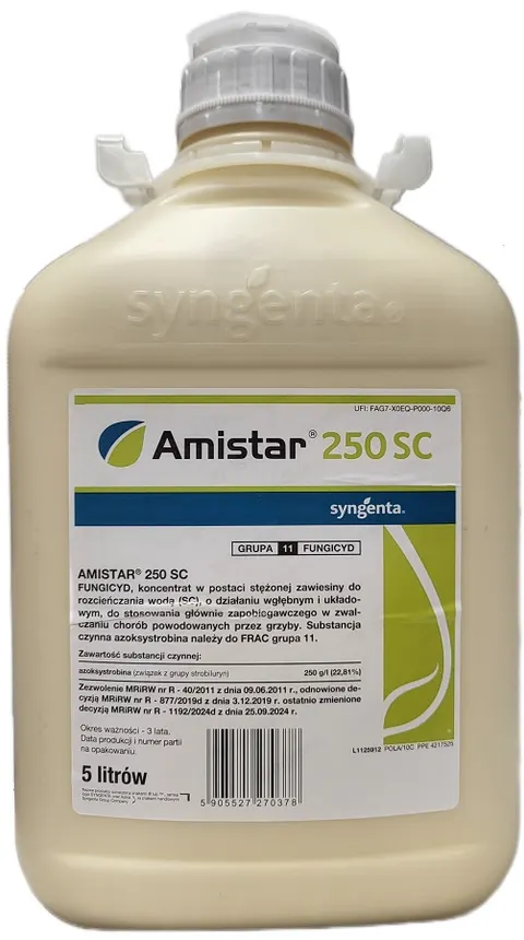 Amistar 250SC 5L azoksystrobina mączniak rzekomy, szara pleśń, alternarioza
