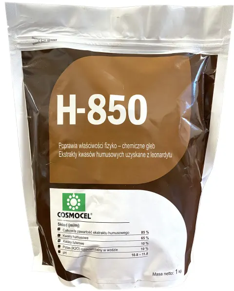 H-850 1kg COSMOCEL ekstrakt kwasów humusowych 85%, poprawia właściwości gleby