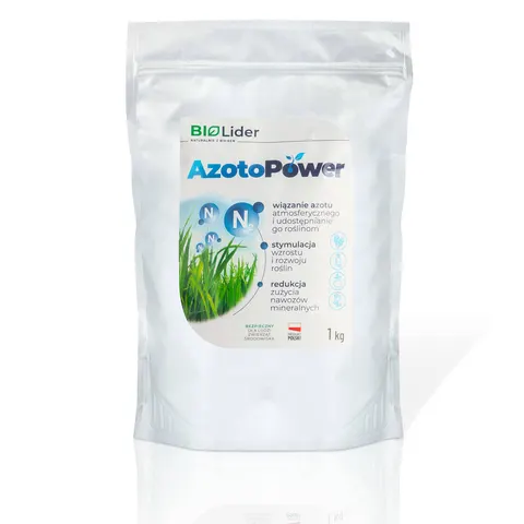 Azotopower 1kg BIOGEN pomaga obniżyć dawki nawozów azotowych, stymulator wzrostu