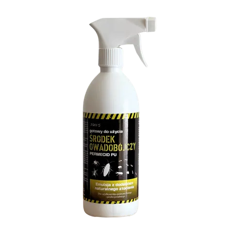 Permecid PRO's 500ml spray na owady latające i pełzające, skuteczna formuła, muchy, karaluchy, mrówki, pająki