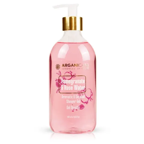 Arganicare Shower Żel pod prysznic z granatem i wodą różaną 500 ml