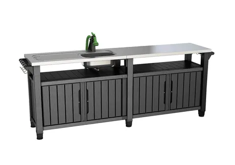Barek/schowek ogrodowy Unity Chef 415L - Grafit