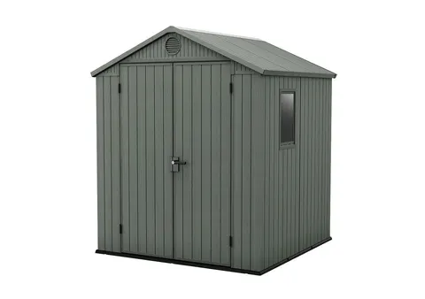 Domek ogrodowy, narzędziowy Darwin 6x6 - Zielony. Wym.: 190 x 183 x 221 cm