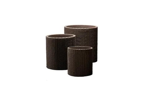 Doniczka Cylinder S+M+L - Brąz