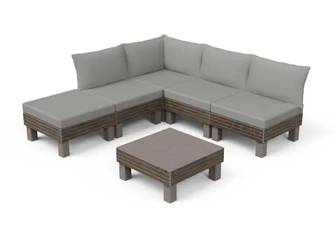 Meble ogrodowe, zestaw Elements - Walnut Green