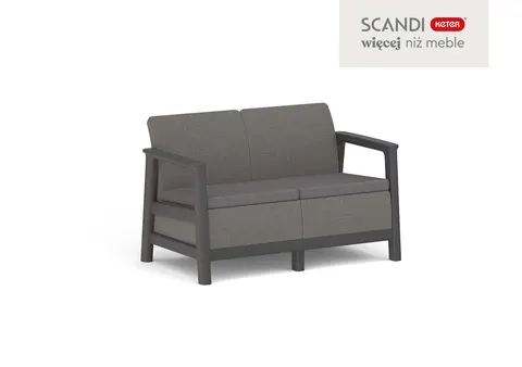 Sofa 2-osobowa Scandi Linea - Grafit/szary