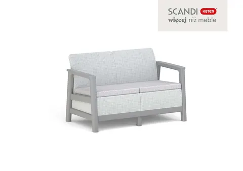 Sofa 2-osobowa Scandi Linea - Popielaty/szary