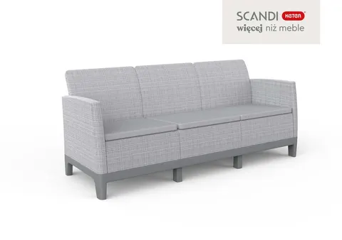 Sofa 3-osobowa Scandi Forma - Popielaty/szary