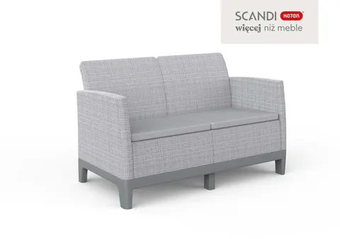 Sofa 2-osobowa Scandi Forma - Popielaty/szary