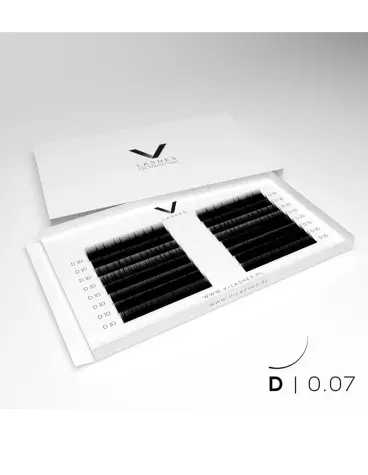 V-Lashes Skręt D grubość 0,07 - Długość : MIX