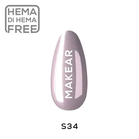 Makear™ Lakier Hybrydowy UV/LED Diamond S34 Shilly Shally
