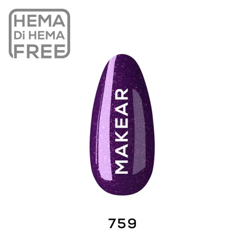 Makear™ Lakier Hybrydowy UV/LED 759 Glamour
