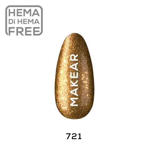 Makear™ Lakier Hybrydowy UV/LED 721 Glamour
