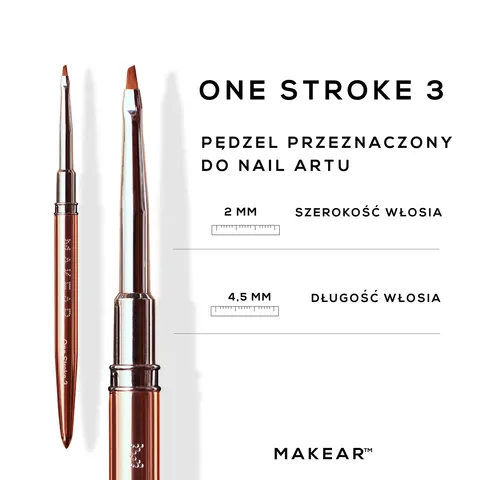 Makear Pędzel One Stroke 3