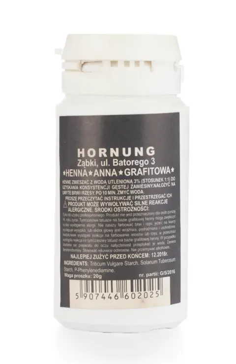 Henna proszkowa ANNA Hornung Grafitowa 20g
