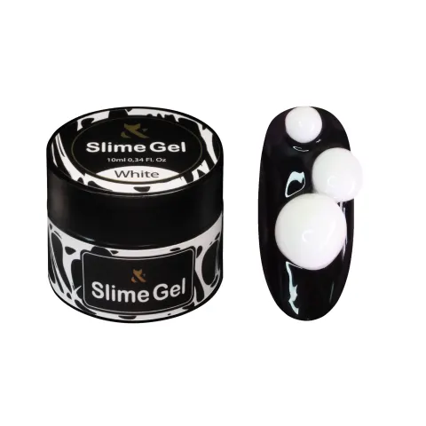F.O.X Slime Gel White, 10 ml żel do designu 3D