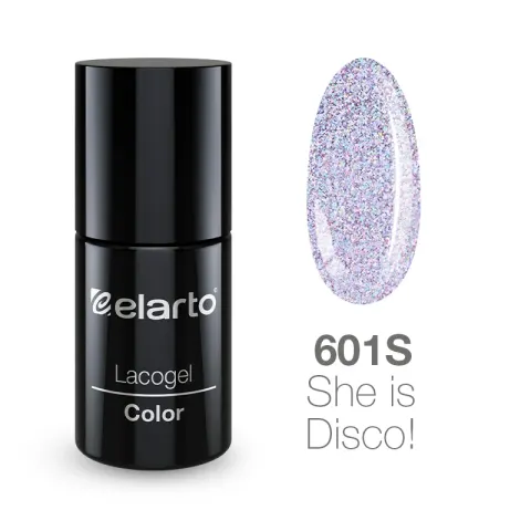 Elarto Lakier hybrydowy Lacogel She is Disco! nr 601S 7ml