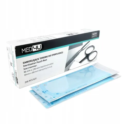 NAIL4U Torebki do sterylizacji samoklejące 90x230mm 200 sztuk