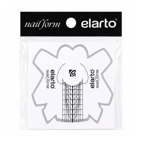 Elarto Plastikowe szablony do przedłużania paznokci Nail Form Basic 15 szt.