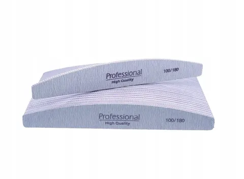 Pilnik do paznokci Professional 100/180 szary 25szt
