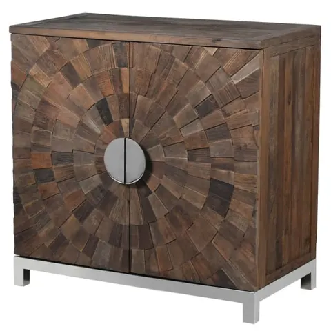 Komoda Recycled 90 cm – wiąz z odzysku i metal
