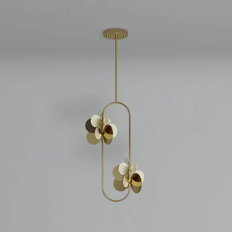 Lampa sufitowa Hera Nature od Creativemary 200 cm mosiądz