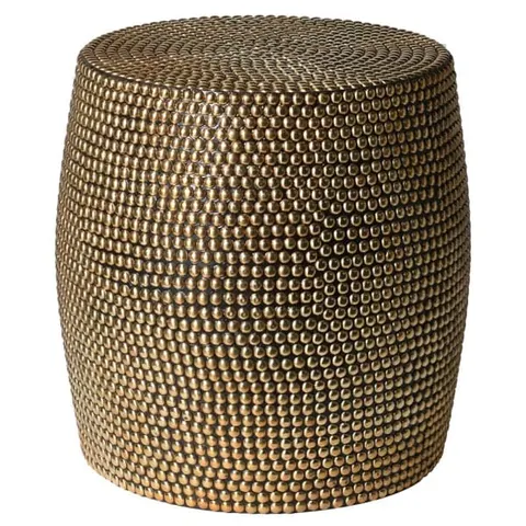 Stolik boczny Orient 45 cm – mosiądz, okrągły stolik pomocniczy