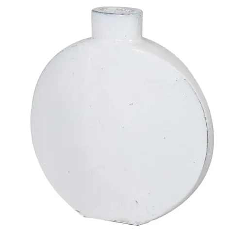 Wazon waza Bremner Round S 57 cm ceramika biała waza okrągła