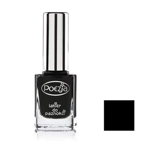 POEZJA Lakier do paznokci 18 CZARNY, 11 ml