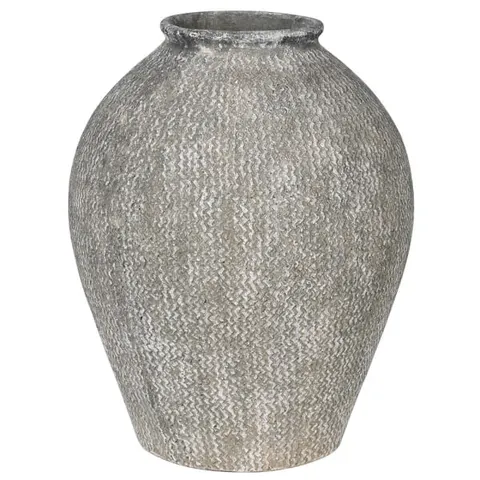 Waza ceramiczna Natural Terracotta 60 cm odcienie szarości i beżu