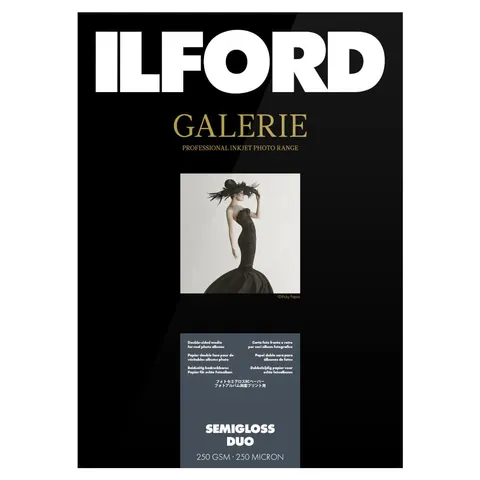 Papier ILFORD GALERIE Semi Gloss Duo 250 g/m2 - A4, 25 arkuszy