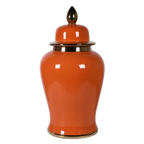 Duża waza ceramiczna Orange amfora ginger jar 60 cm